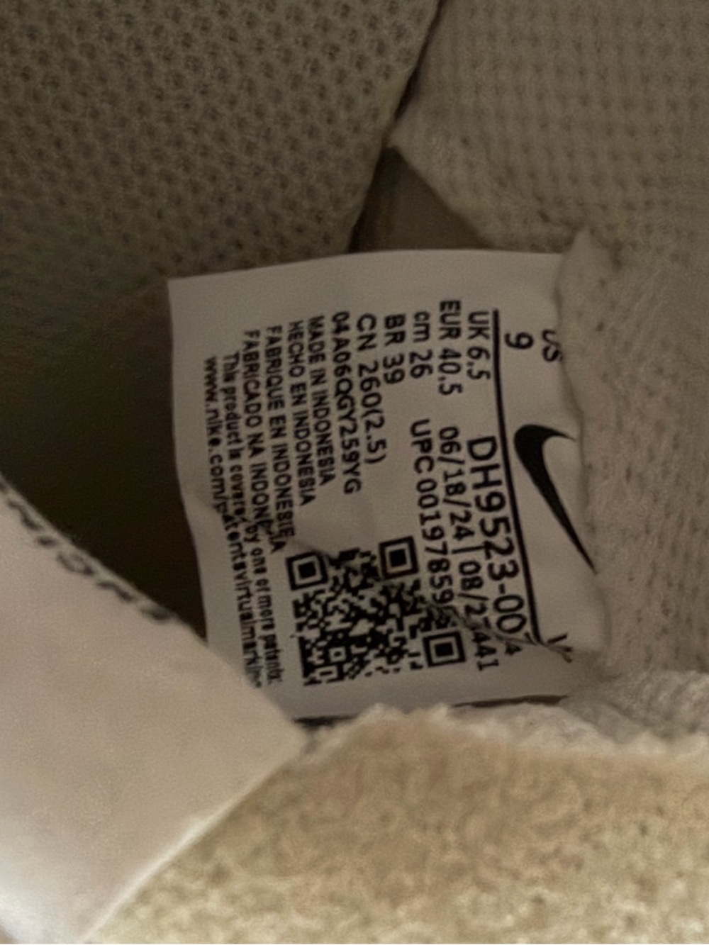 Nike Waffle Debut Sneaker, Women’s 9, Blue/ Cream/ White - Picture 8 of 8